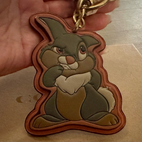 SUPER RARE Disney X Coach Thumper Keychain Fob Bag Charm - Picture 5 of 8